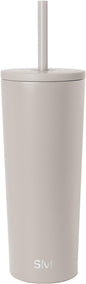 Simple Modern Iced Coffee Tumbler, Insulated | 24oz | Beige by Unknown