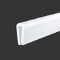 Clear Rubber Edge Trim，U Channel Silicone Rubber Edge Trim, 3/32" Slot by Protalwell