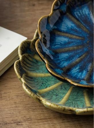 JAMEND CLXP Lotus Ring Holder Dish Small Indoor Ash Tray, Ceramic Dessert Plate - Image 6