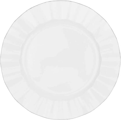 Efavormart 11" Dinner Plates – Set of 10 Plastic White Round Disposable Plates - Image 7