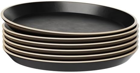 KooK Salad Plates, Ceramic Round Dishes - Image 2