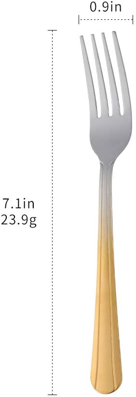 12 Pieces Dinner Fork, Stainless Steel Silverware Forks, 7.1 Inches Metal Fork - Image 7