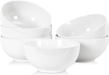 Selamica Ceramic Cereal Bowls set of 6, 24 oz Soup Bowls by Selamica