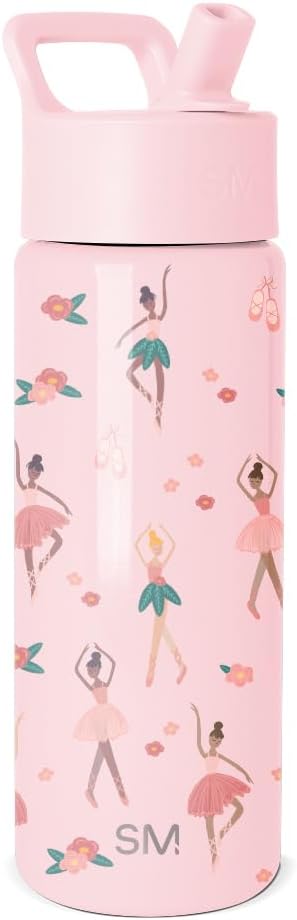 Simple Modern Kids Water Bottle & Toddler Cup | 18oz | Ballerina | Insulated by Unknown