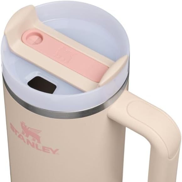 STANLEY Quencher H2.0 Flow State Tumbler, 30 oz, Champagne | Handle and Straw | - Image 2