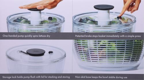 OXO Good Grips Salad Spinner | Lettuce Spinner | Fruit Washer | Fruit Washing - Image 18