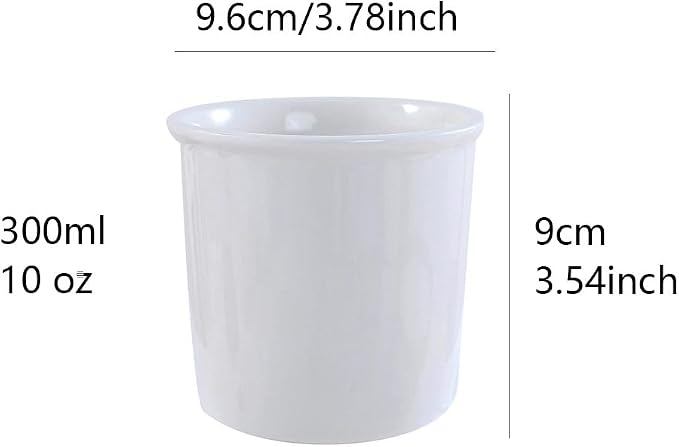 Ceramic household toothbrush cup, 300ml large capacity | Minimalist handle-less - Image 2