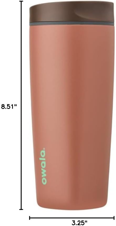 Owala SmoothSip Slider Insulated Stainless Steel Coffee Tumbler, Reusable Iced - Image 6