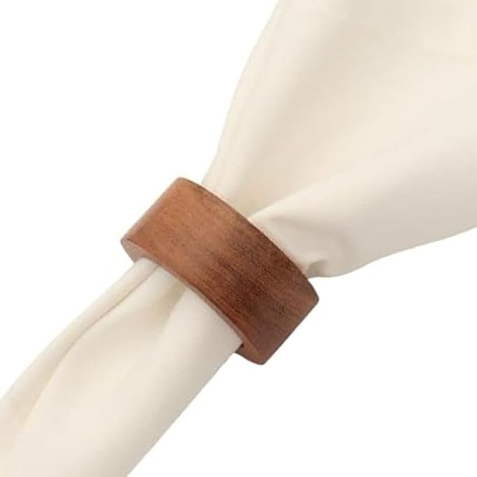 Wooden Napkin Ring for Weddings Dinner Parties or Every Day Use - Image 2