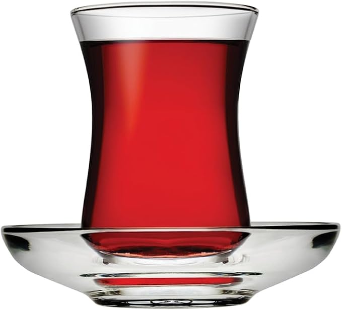 Pasabahce Premium Turkish Tea Cups and Saucers, Housewarming, Anniversary - Image 2