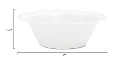 Dart 12BWWCR 10-12 oz White Unlaminated Foam Bowl - Image 4