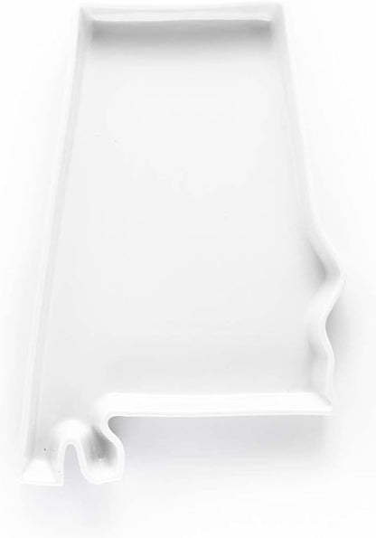 Alabama Shaped Baking Dish Serving Platter or Decorative Tray Charming Porcelain Bakeware Oven Microwave and Dishwasher Safe