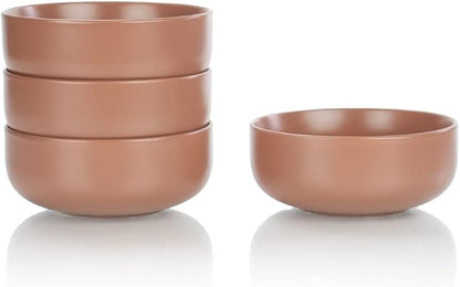 Modern Flat 24oz Bowls | Terracotta by EverythingKitchens