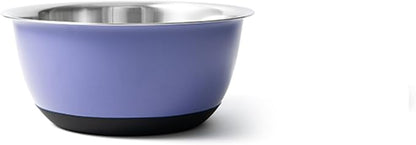 Fox Run Stainless Steel Mixing Bowl, 2.75 Quart Purple Mixing Bowl | Non-Skid by foxrunbrands