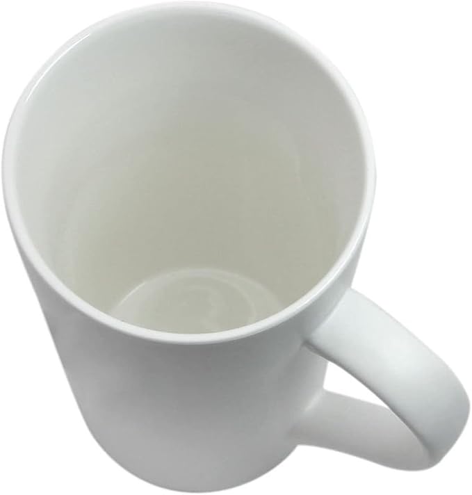 20 oz White Ceramic Coffee Mugs, Large Tall Coffee Mug - Image 2