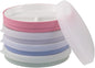 Elk and Friends Kids 7.8” Porcelain Divided Plates with Silicone Sleeves + Lids | Suitable for Babies/Kids/Toddlers | Microwave & Dishwasher Safe | Non Slip | Snack Dishes