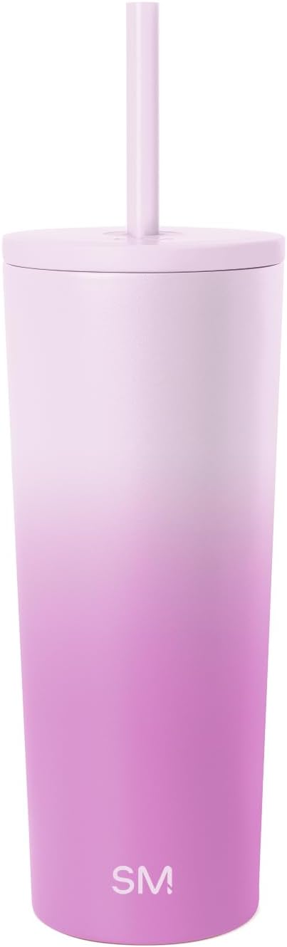 Simple Modern Iced Coffee Tumbler, Insulated | 24oz | Ombré | Reusable by Unknown