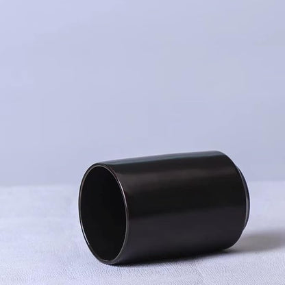 Japanese Simple Black and White Style, handleless Ceramic Mug, Tea Cup - Image 8
