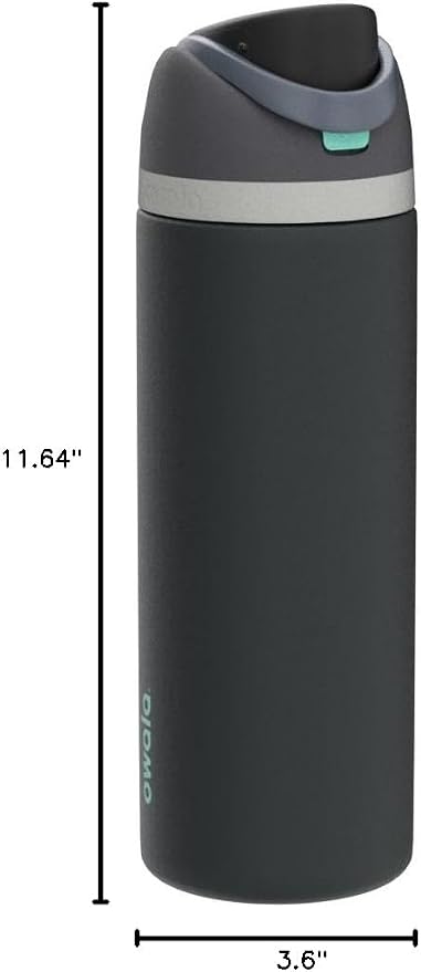 Owala FreeSip Stainless Steel Water Bottle 40 oz Foggy Tide - Image 7