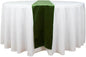 Balsa Circle 10 pcs 12x108-Inch Olive Green Premium Velvet Table Runners by BalsaCircle