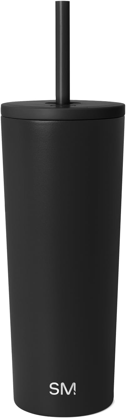 Simple Modern Iced Coffee Tumbler, Insulated | 24oz | Black | Reusable by Unknown