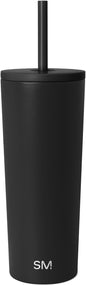 Simple Modern Iced Coffee Tumbler, Insulated | 24oz | Black | Reusable by Unknown