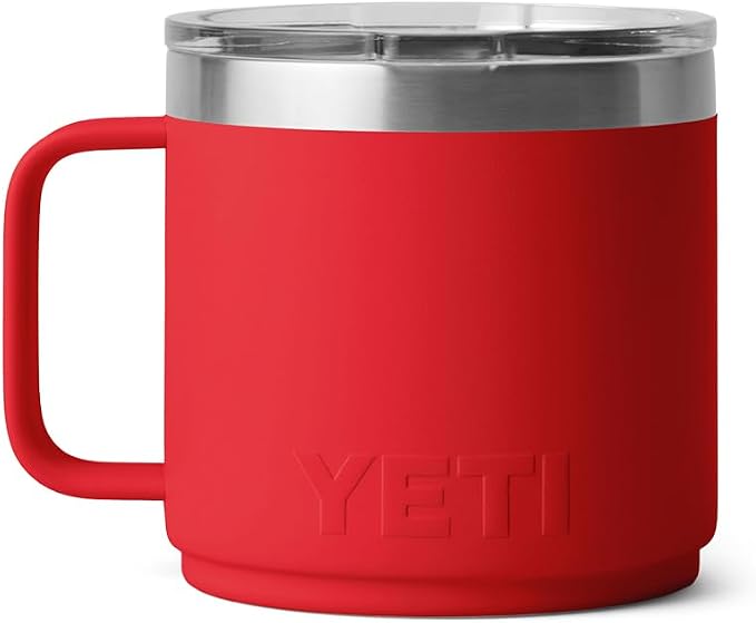 YETI Rambler 14 oz Ceramic Lined Stackable Mug, Vacuum Insulated, Stainless - Image 8