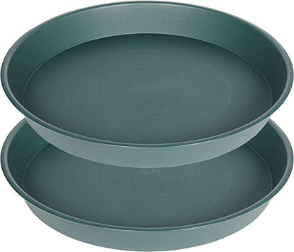 2 Pack of 20 21 inch Plant Saucer Round, Deep Plant Saucers by Bleuhome