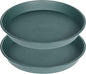 2 Pack of 20 21 inch Plant Saucer Round, Deep Plant Saucers by Bleuhome