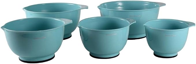 KitchenAid KE178OSAQA Classic Mixing Bowls, Aqua Sky 2 - Image 3