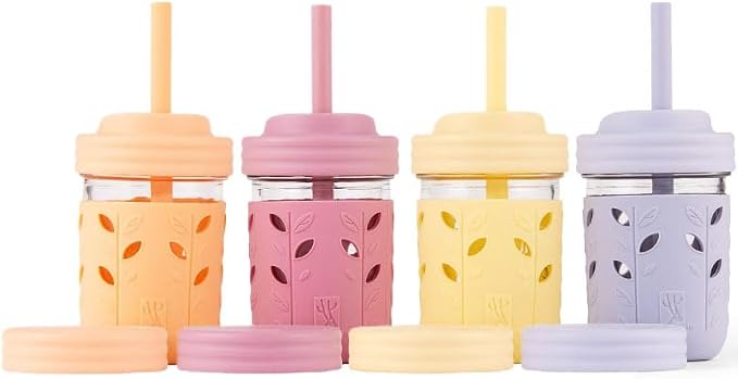 Elk and Friends Kids + Toddler Glass Cups | The Original 8oz Glass Mason Jar by ElkandFriends