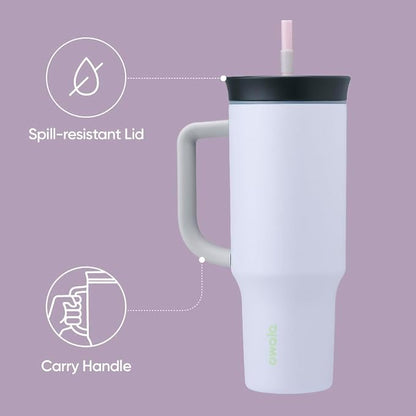 Owala Tumbler Stainless Steel Water Bottle 40 oz Iced Tea | 2-in-1 Sip-or-Swig - Image 3