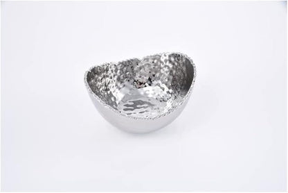 Pampa Bay Small Oval Bowl, 5.25-inch Length, Silver