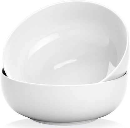 Pasta Serving Bowls 120 Ounce 9.7” Large Serving Bowls, Porcelain Salad Bowls by Yedio