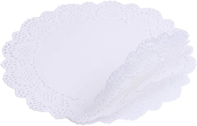 Tim&Lin White Lace Paper Doilies - Image 3