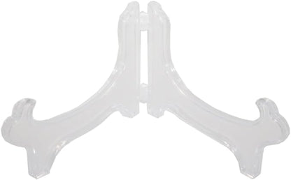 Artliving Display Stand Easel Bowl Stand for Display Large Deep Bowls, Platters and Deep Dishes Clear