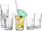 Vikko Drinking Glasses, 9 Ounce Glass Cups, Durable Glasses Drinking Set of 6 by Vikko