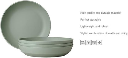 Mepal - Deep plate 4 pieces Silueta - Dishwasher & microwave resistant - - Image 2