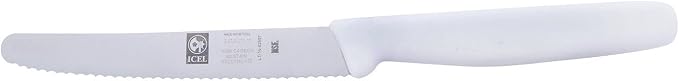 ICEL 4.25 Inch Serrated Edge Steak Knife, High Carbon German Stainless Steel by ICEL