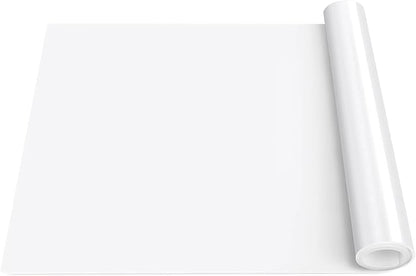 Silicone Placemats, Food-Grade Non-Slip Waterproof, Dining, Stain Resistant, Countertop Protector, Kitchen Counter Mat, Heat Resistant, Baking mat Dishwasher Safe (25.6"×17.7"-1p Thicken, Translucent)