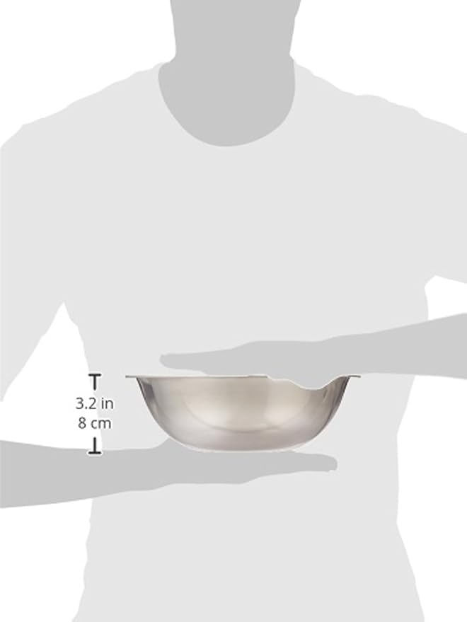 Winco 3 qt Stainless Steel Mixing Bowl | Dishwasher safe, Heavy-duty, - Image 2
