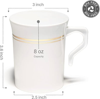 OCCASIONS 40 Pack Disposable Tea Cups - Image 9
