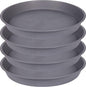 4 Pack of 16 17 inch Plant Saucer, 2.3" Depth, Heavy Duty Deep Plant Trays by Bleuhome