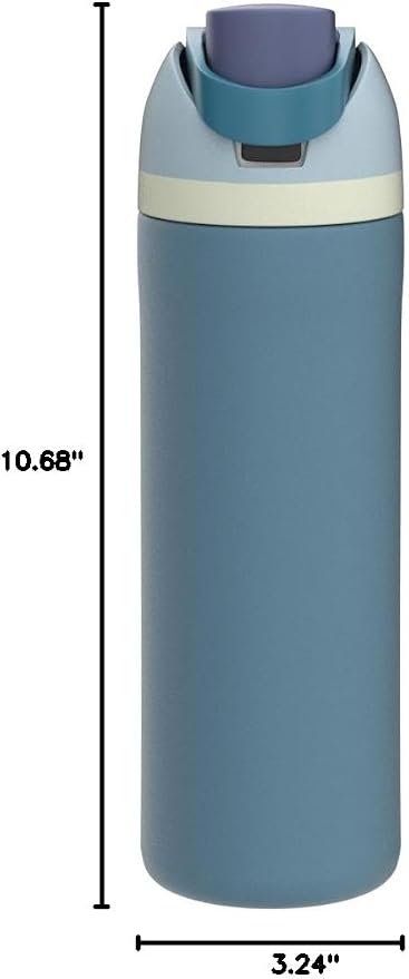 Owala FreeSip Stainless Steel Water Bottle 24 oz Denim - Image 8