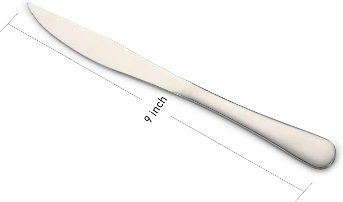 SANTUO Steak Knife and Dinner Fork Set, 24-Piece - Image 4