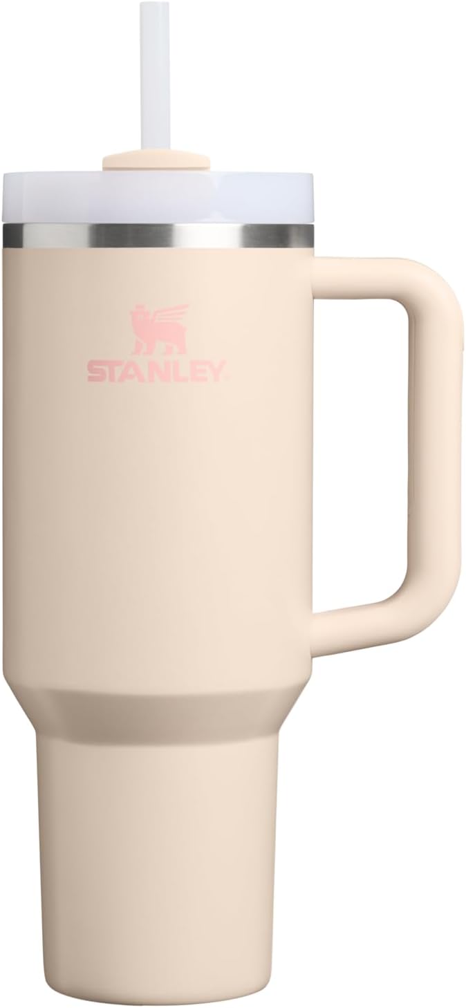 STANLEY Quencher H2.0 Flow State Tumbler, 40 oz, Champagne | Handle and Straw | by Unknown