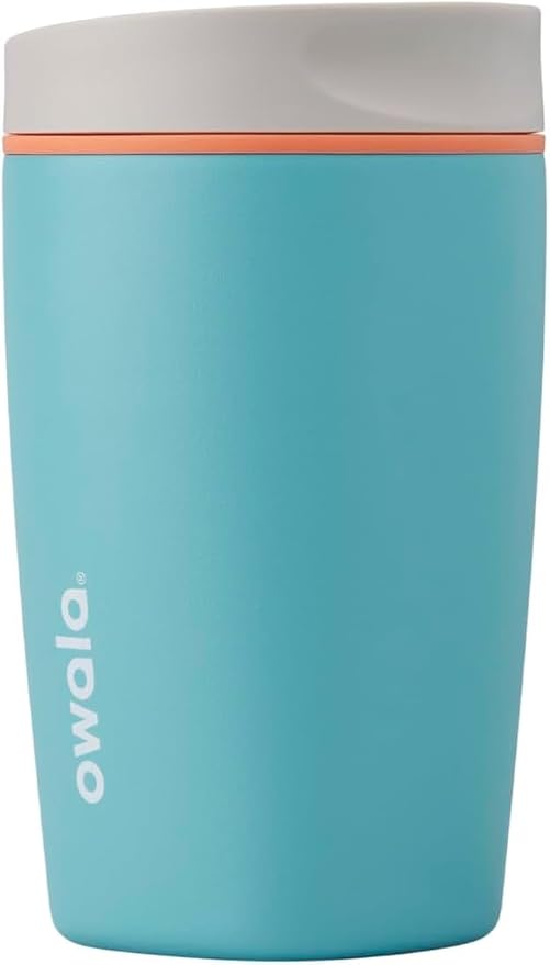 Owala SmoothSip Slider Insulated Stainless Steel Coffee Tumbler, Reusable Iced by Unknown