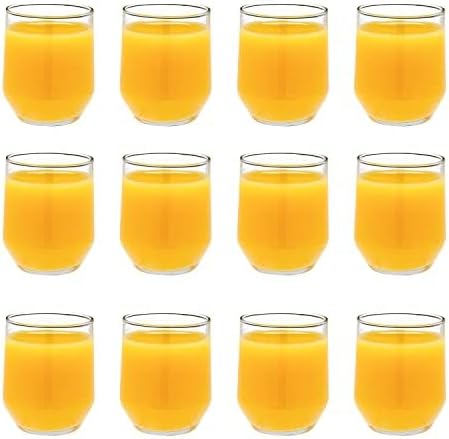 Vikko Small Juice Glasses 6 oz, Small Glass Cups, Drinking Glasses, Durable by Vikko
