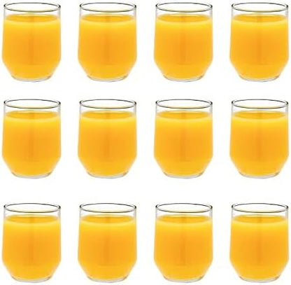 Vikko Small Juice Glasses 6 oz, Small Glass Cups, Drinking Glasses, Durable by Vikko