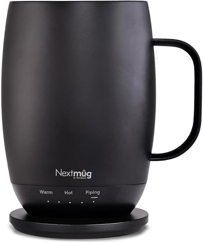 Nextmug Plus - Temperature-Controlled, Self-Heating Coffee Mug | – No App by NextmugbyNextboom